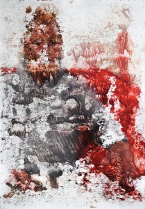 Impression Thomas (3), Oil on paper, 98,4 X 69,5 cm, 2015