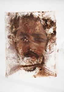 Impression self portrait, Oil on paper, 42 X 29,7 cm, 2015